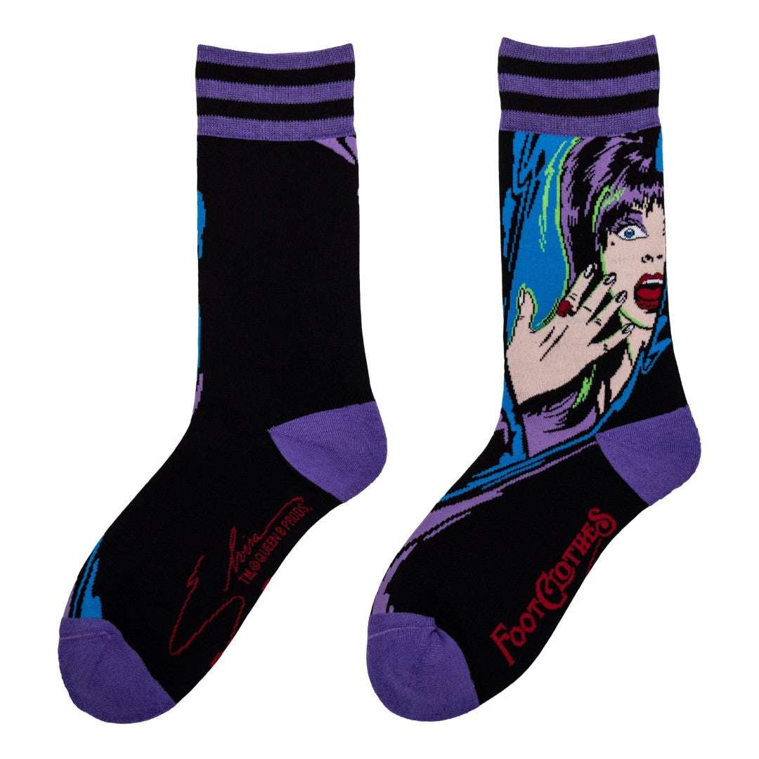 Elvira Unpleasant Dreemz Crew Socks - ResirWrecked Costumes