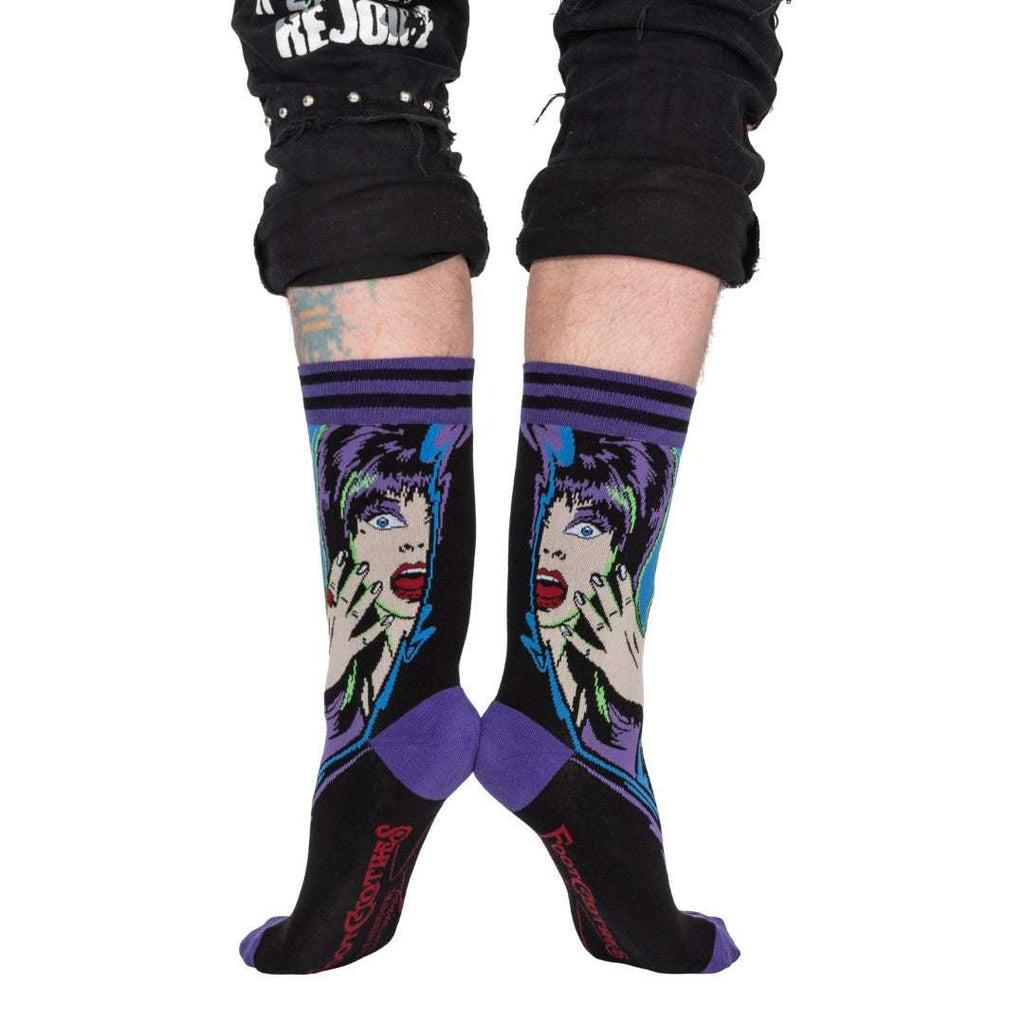 Elvira Unpleasant Dreemz Crew Socks - ResirWrecked Costumes
