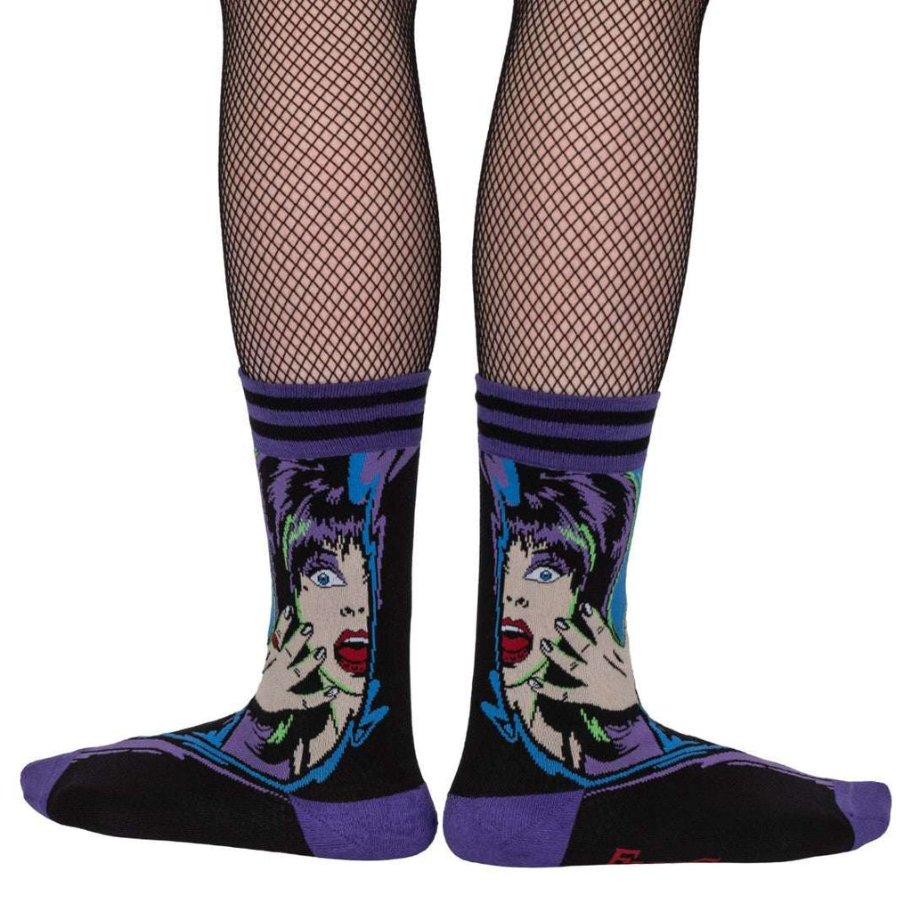 Elvira Unpleasant Dreemz Crew Socks - ResirWrecked Costumes
