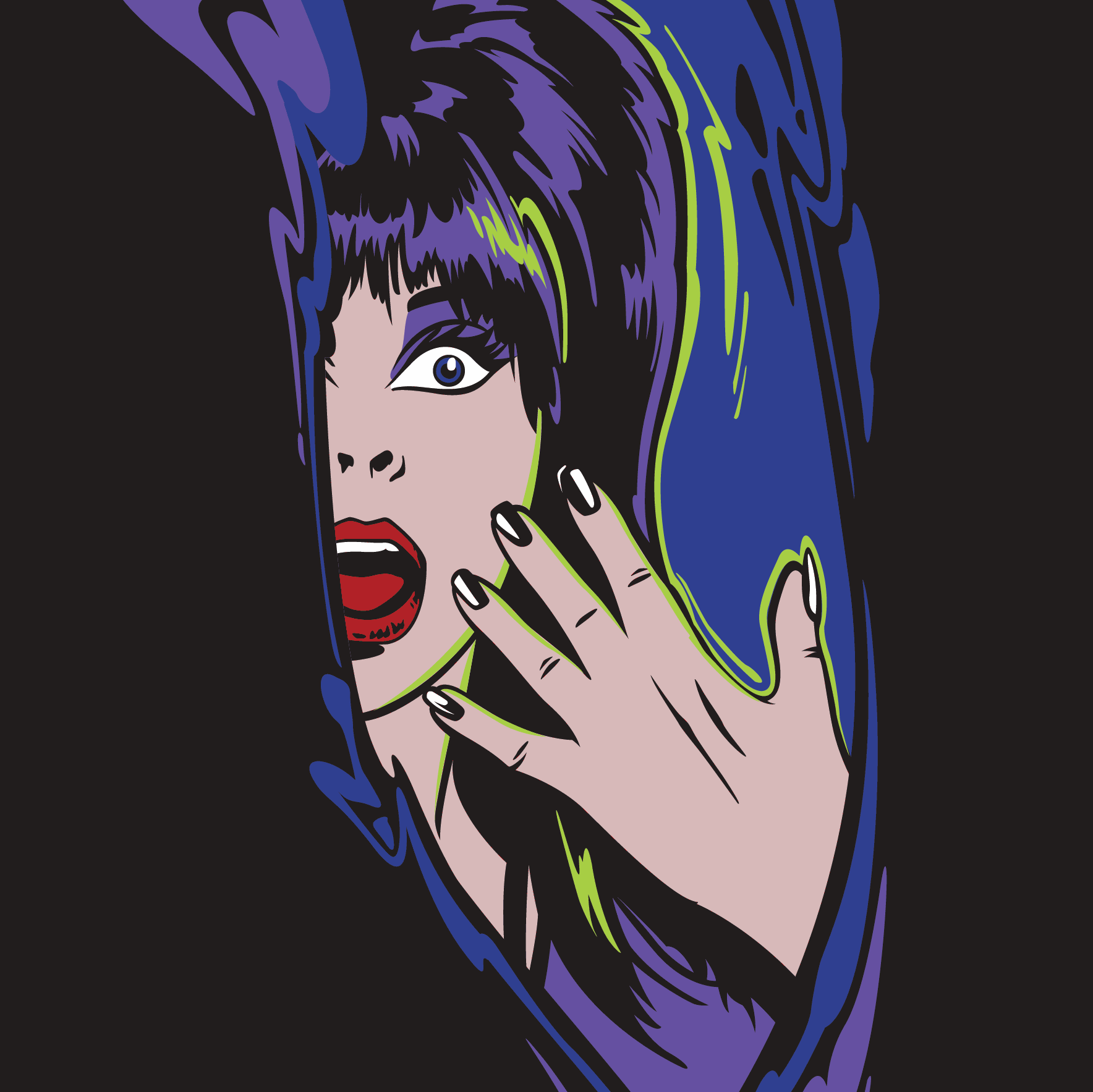 Elvira Unpleasant Dreemz Crew Socks - ResirWrecked Costumes