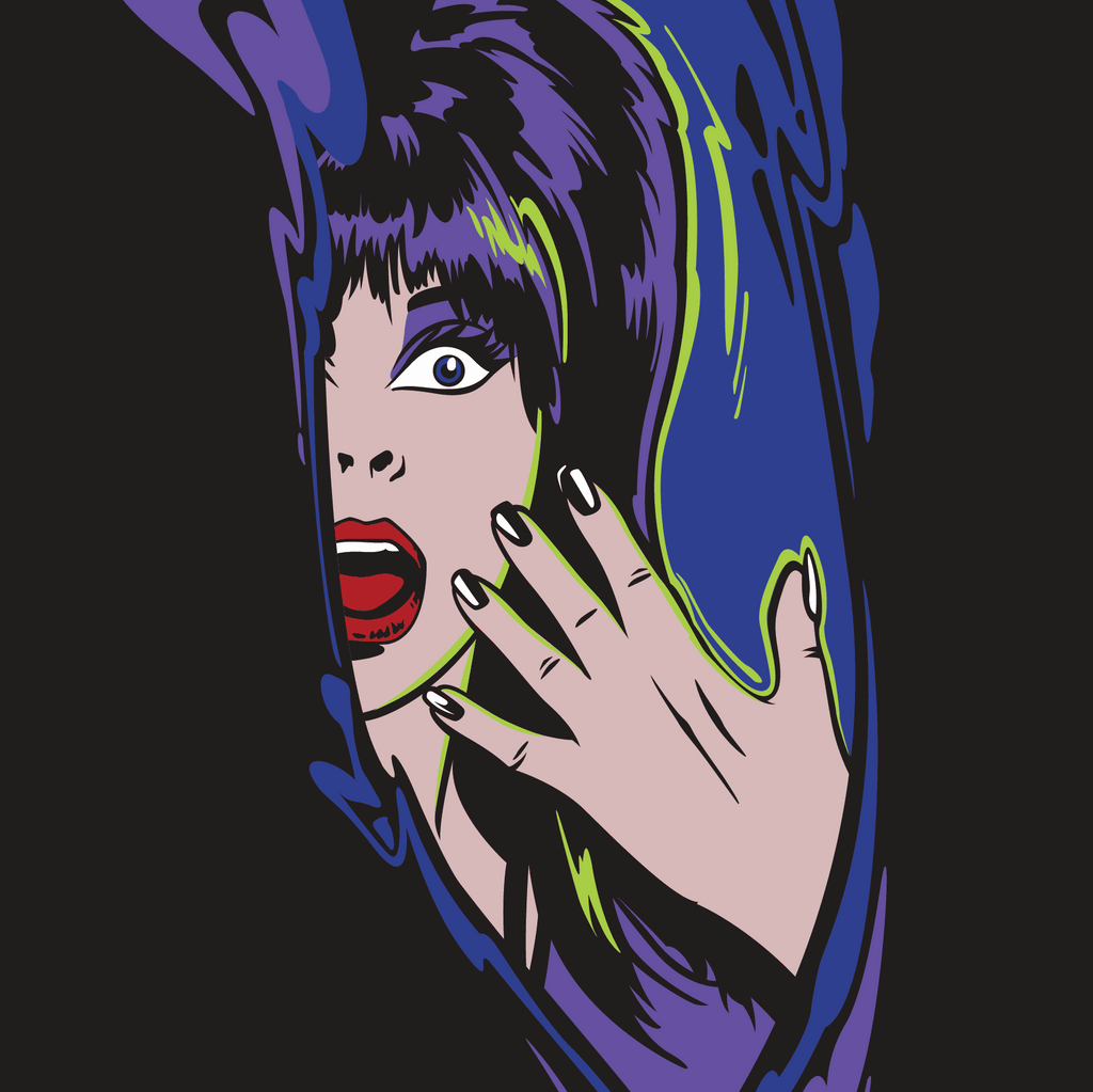 Elvira Unpleasant Dreemz Crew Socks - ResirWrecked Costumes