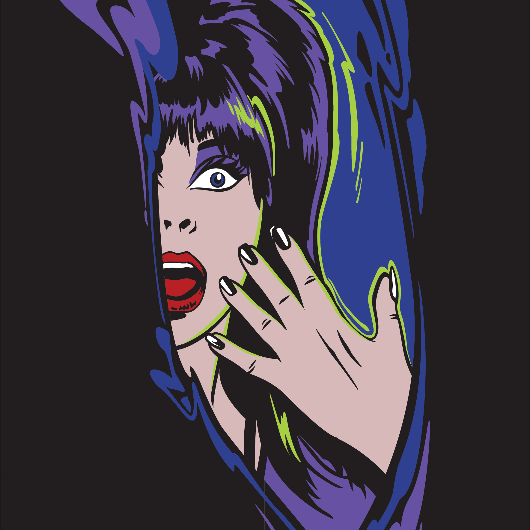 Elvira Unpleasant Dreemz Crew Socks - ResirWrecked Costumes