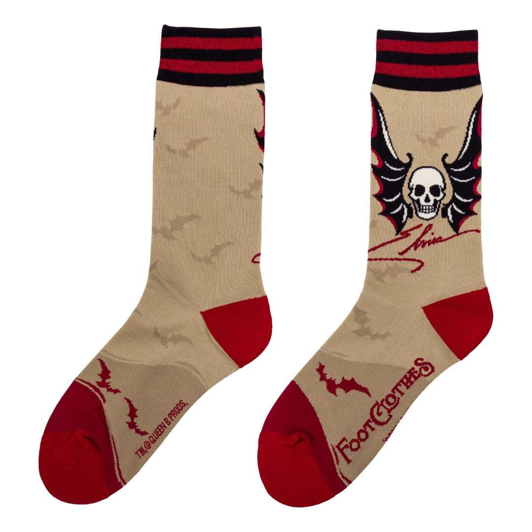 Elvira Cruel Ink Crew Socks - ResirWrecked Costumes