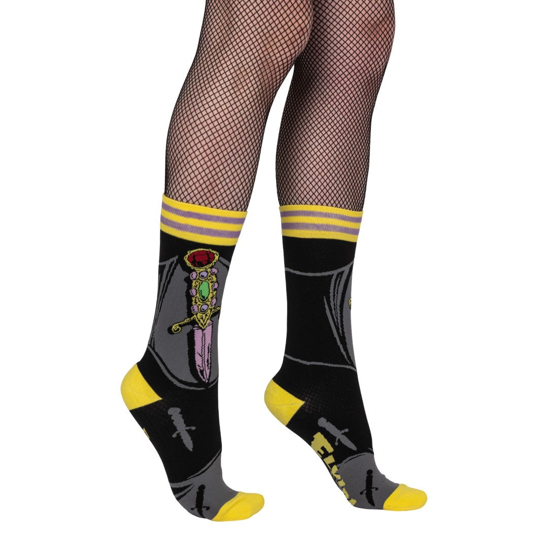 Elvira I Cut You Crew Socks - ResirWrecked Costumes