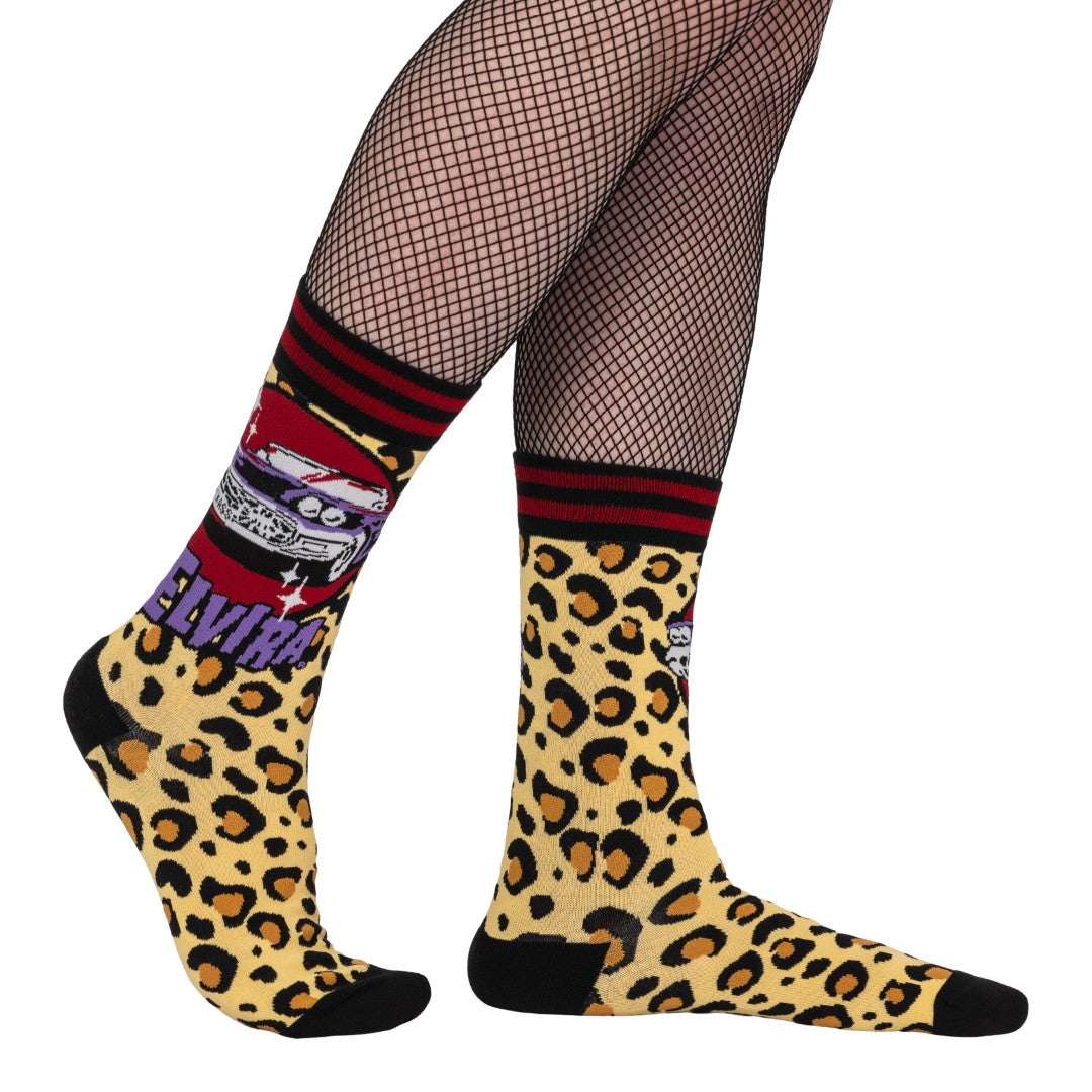 Elvira Macabre Mobile Crew Socks - ResirWrecked Costumes
