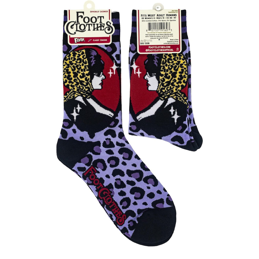 Elvira Classy Chassis Crew Socks - ResirWrecked Costumes