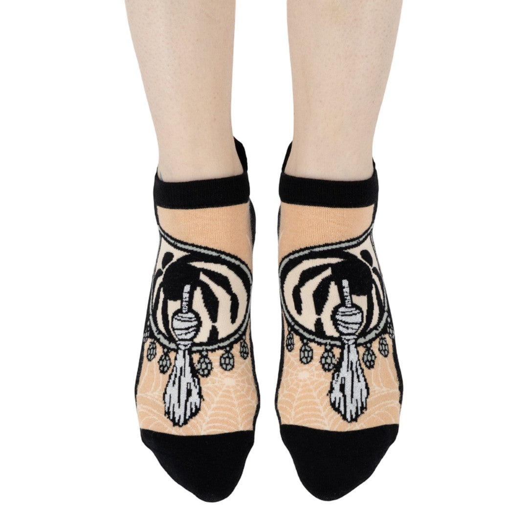 Elvira Tassel Temptress ankle socks.