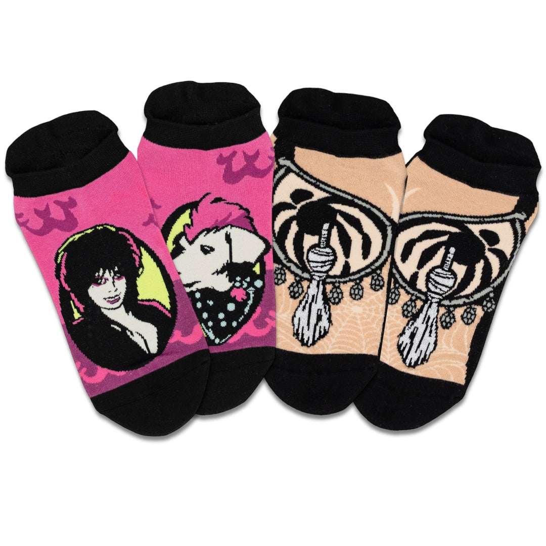 Elvira Show More Skin Ankle Sock Pack | 2 Designs - ResirWrecked Costumes