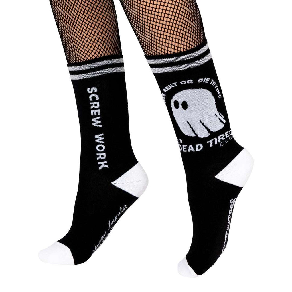 Dead Tired Crew Socks - ResirWrecked Costumes