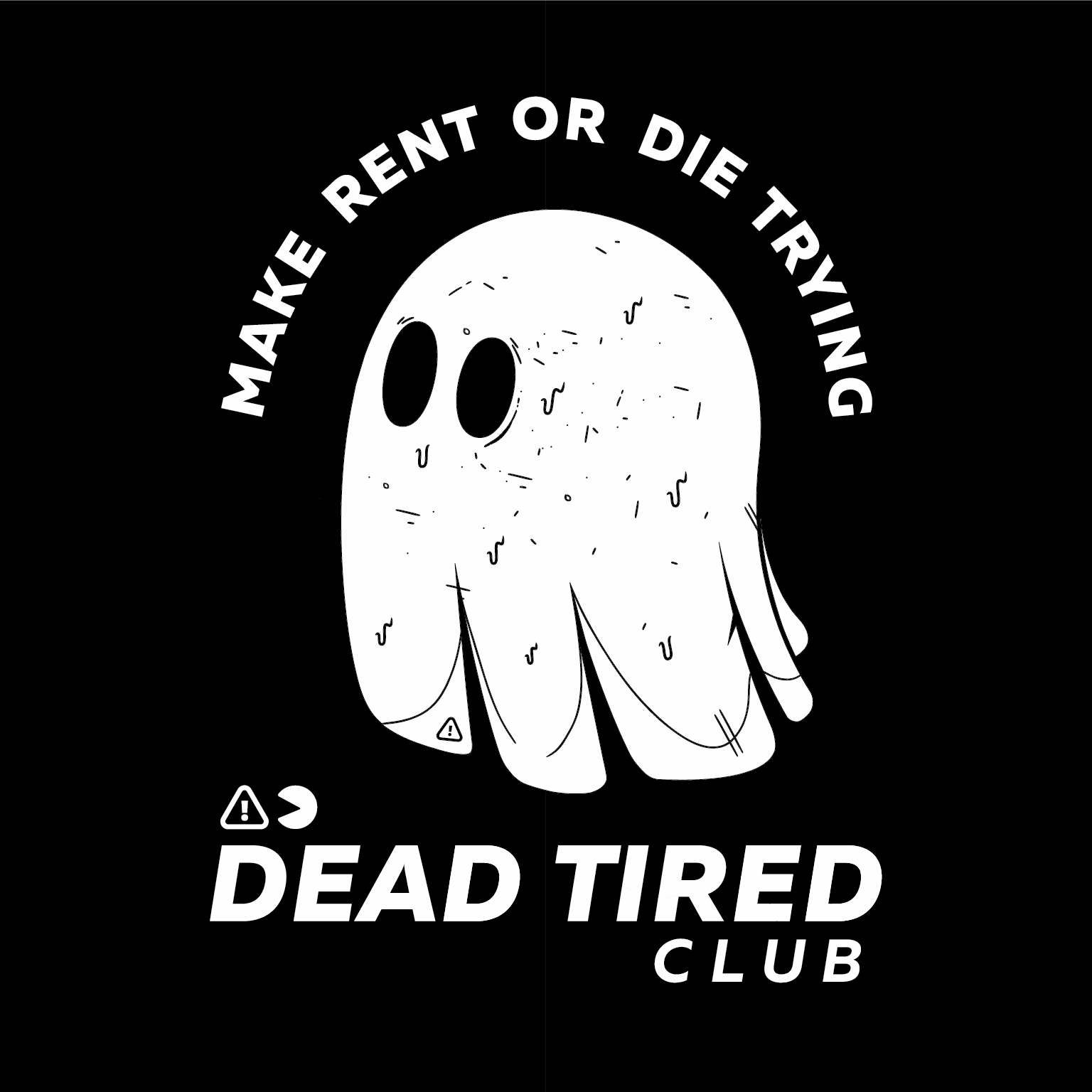 Dead Tired Crew Socks - ResirWrecked Costumes