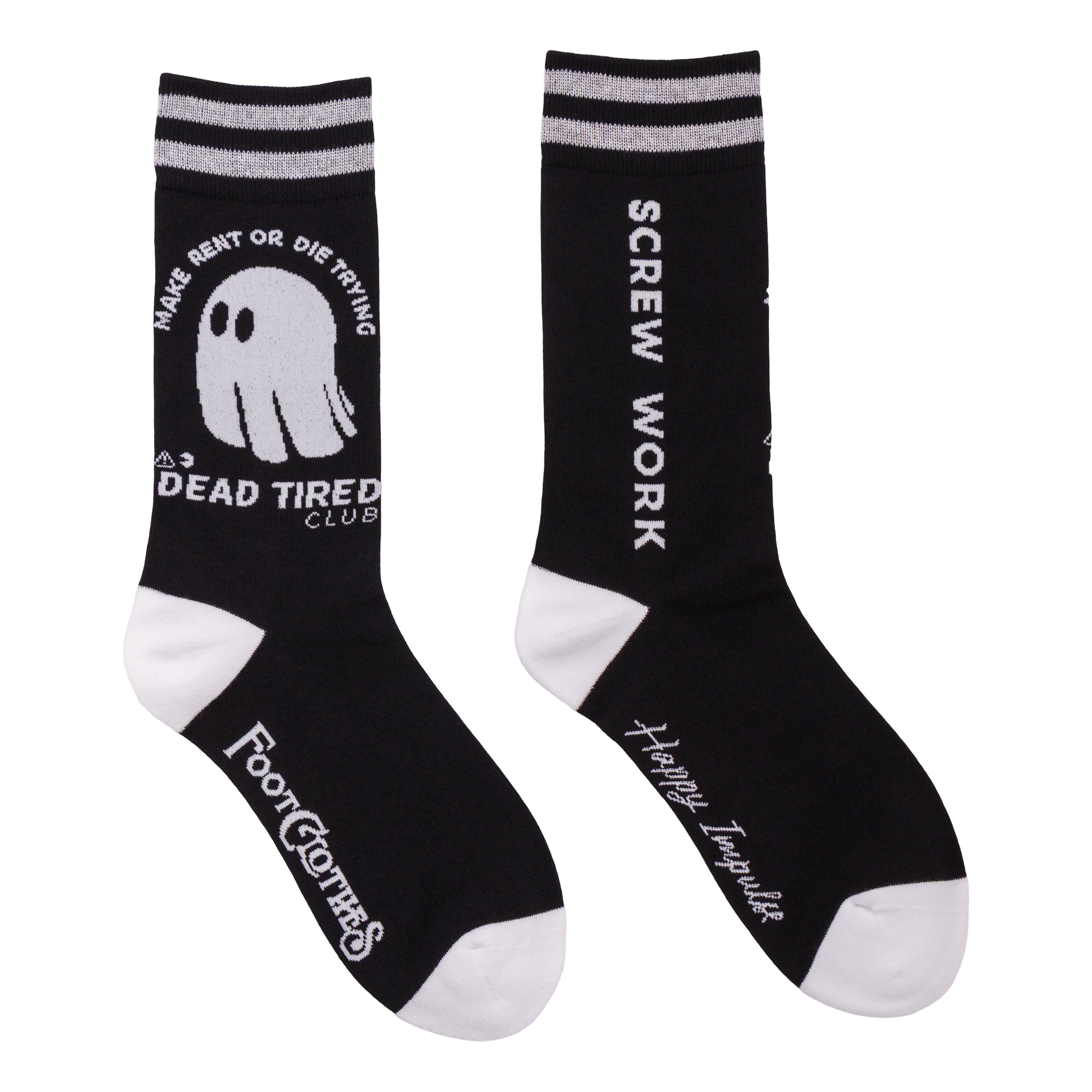 FootClothes x Happy Impulse Crew Sock Pack | 4 Designs - ResirWrecked Costumes