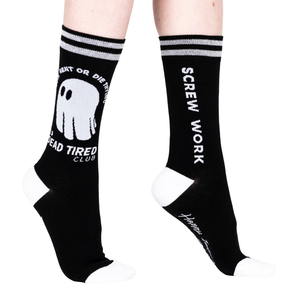 Dead Tired Crew Socks - ResirWrecked Costumes