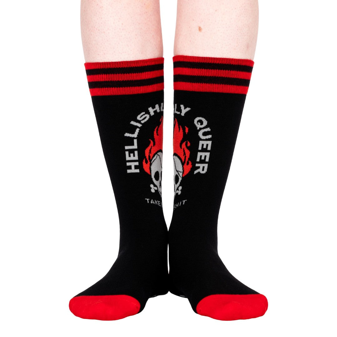 Hellishly Queer Crew Socks - ResirWrecked Costumes