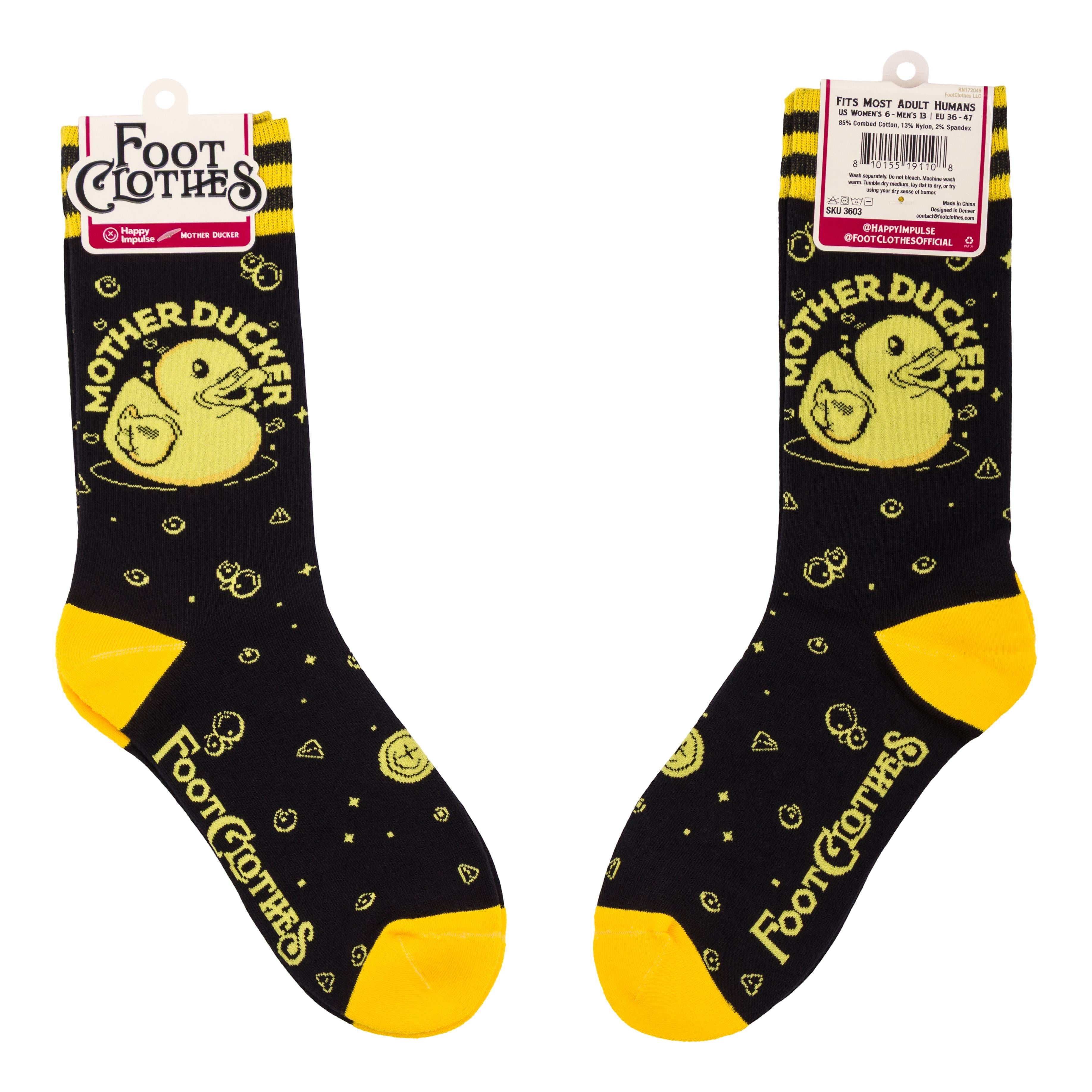 Mother Ducker Crew Socks - ResirWrecked Costumes