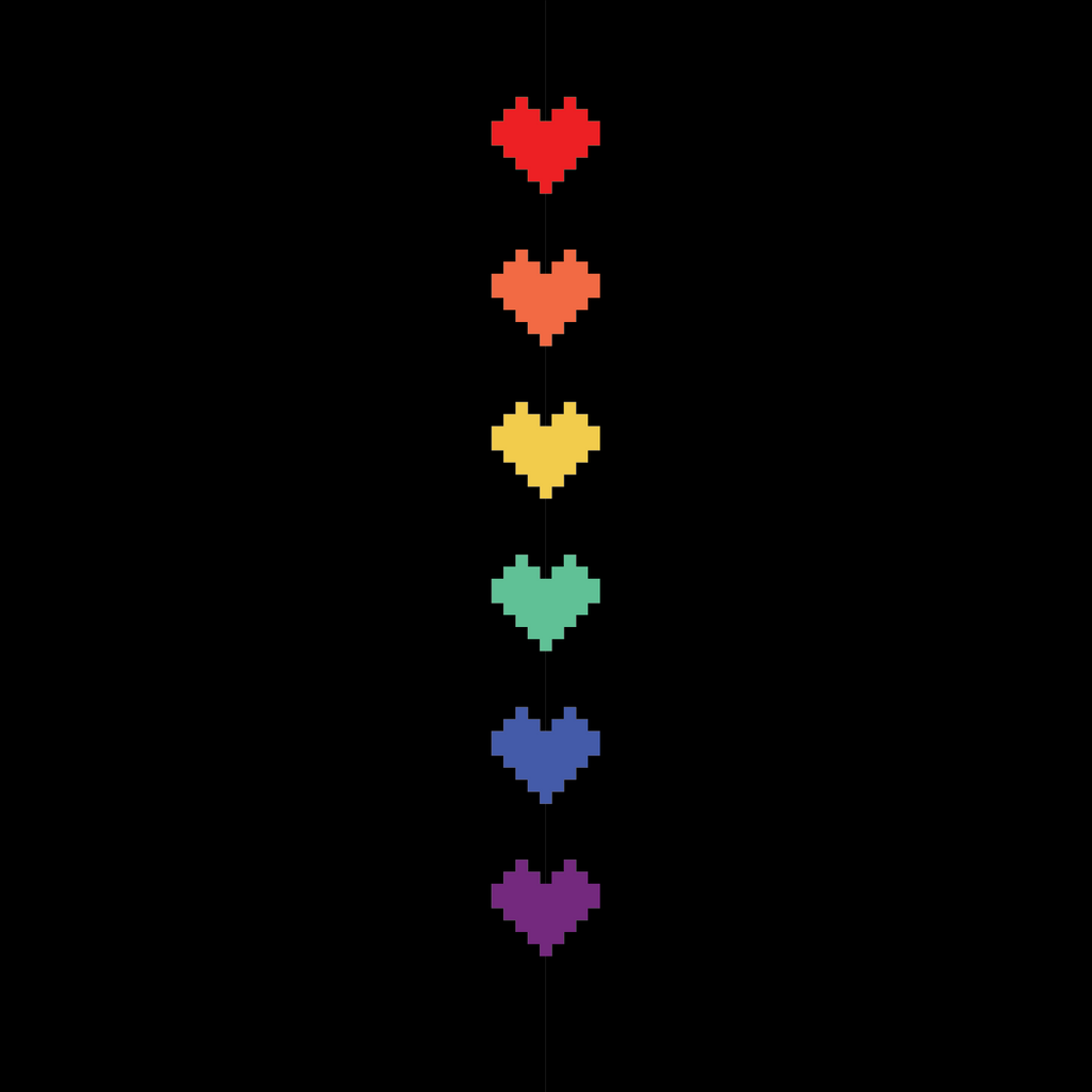 Pride Pixel Hearts Crew Socks - ResirWrecked Costumes