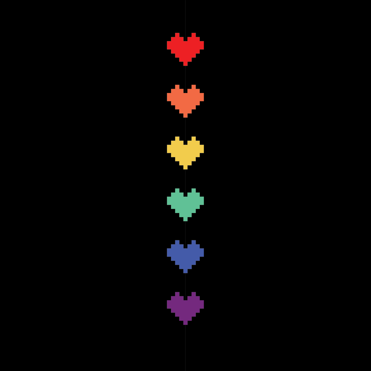 Pride Pixel Hearts Crew Socks - ResirWrecked Costumes