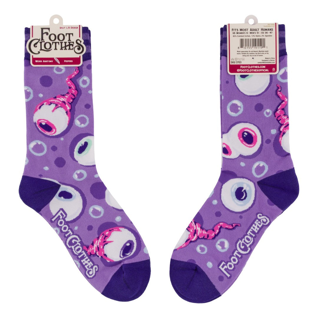 Peepers Eyeball Crew Socks - ResirWrecked Costumes