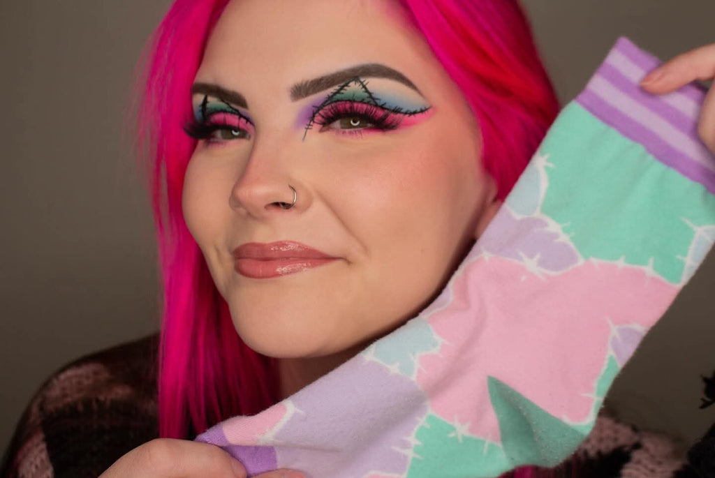 FrankenCutie Crew Socks - ResirWrecked Costumes