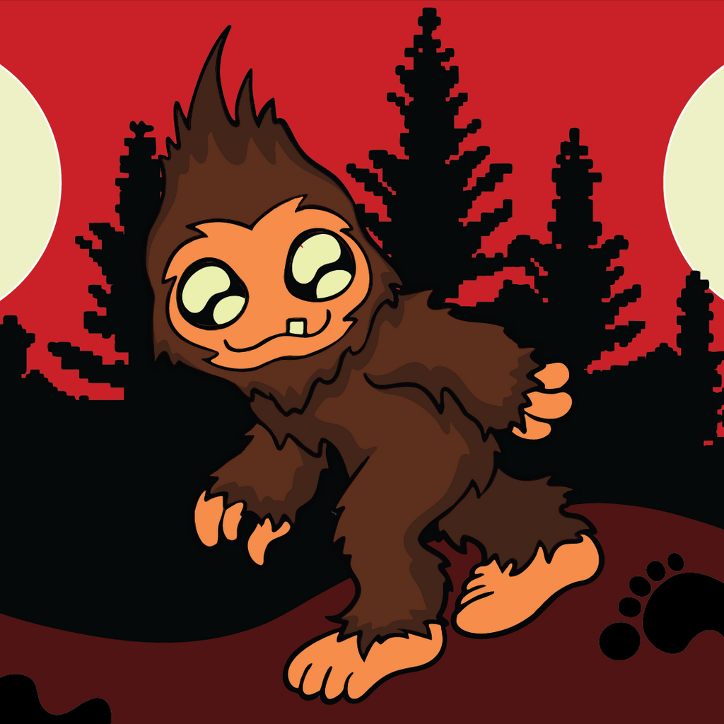 Cute Bigfoot Crew Socks - ResirWrecked Costumes