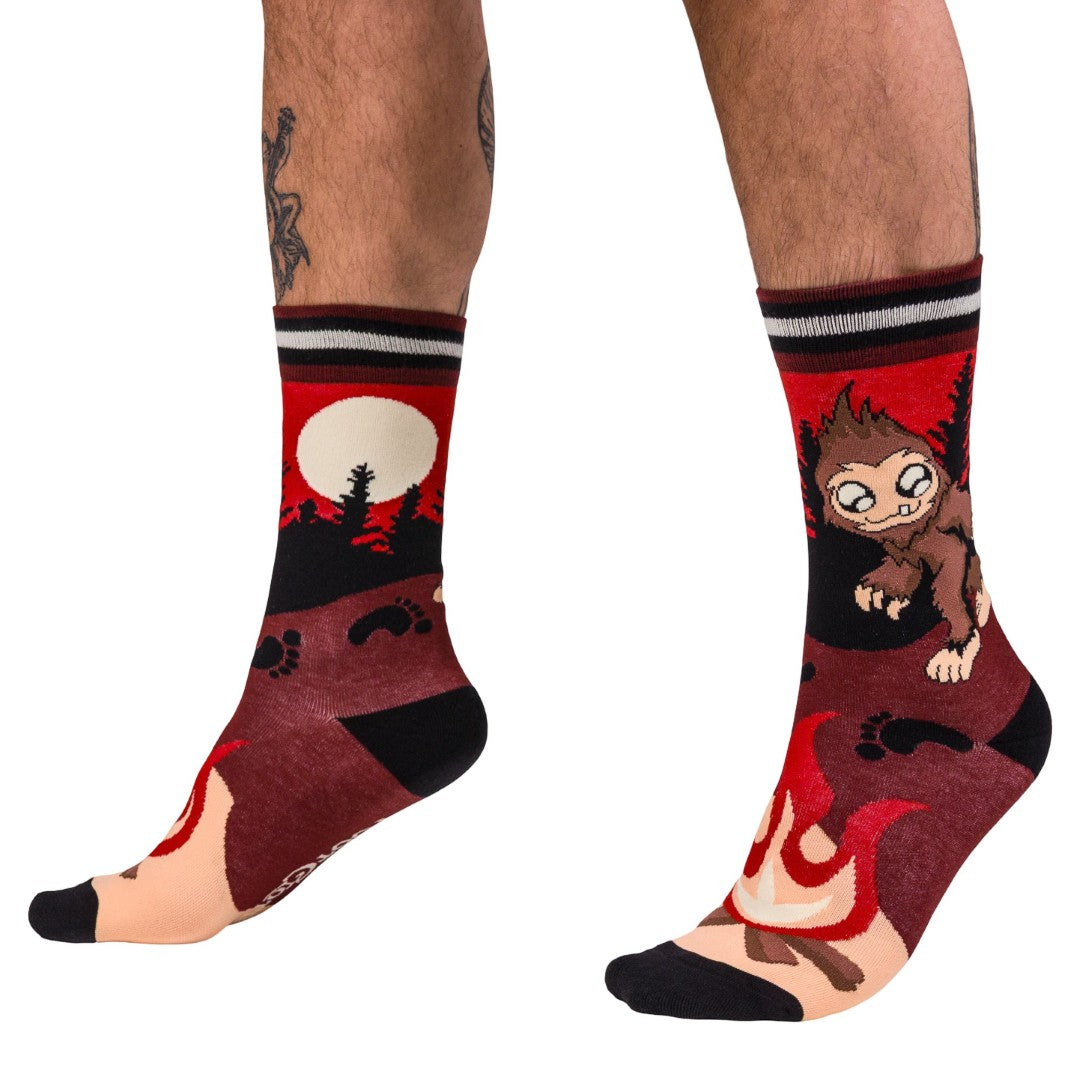 Cute Bigfoot Crew Socks - ResirWrecked Costumes