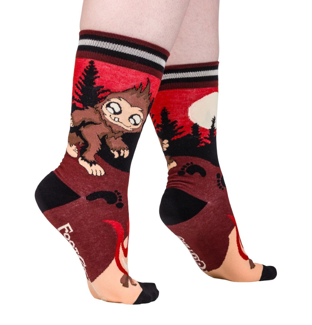 Cute Bigfoot Crew Socks - ResirWrecked Costumes
