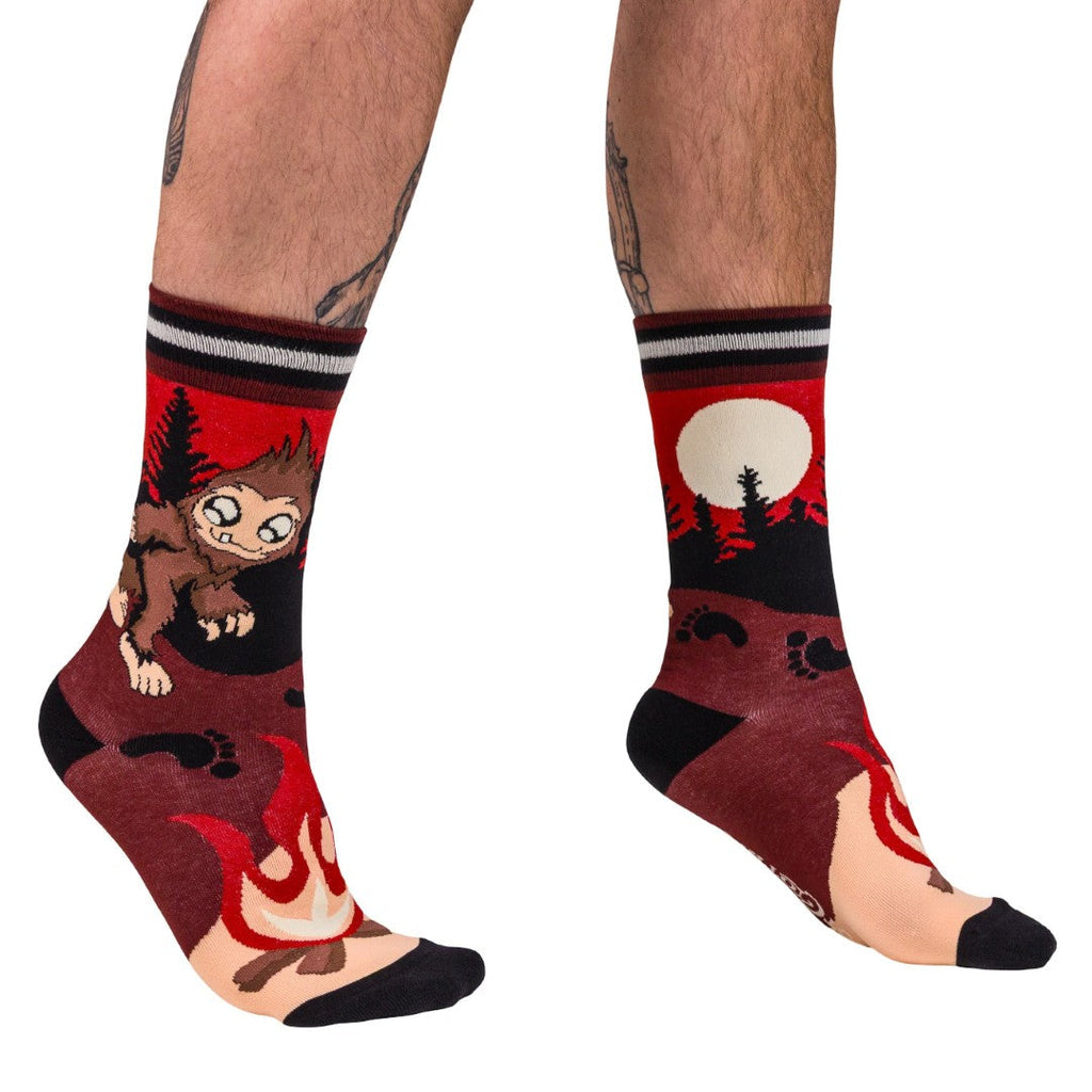 Cute Bigfoot Crew Socks - ResirWrecked Costumes
