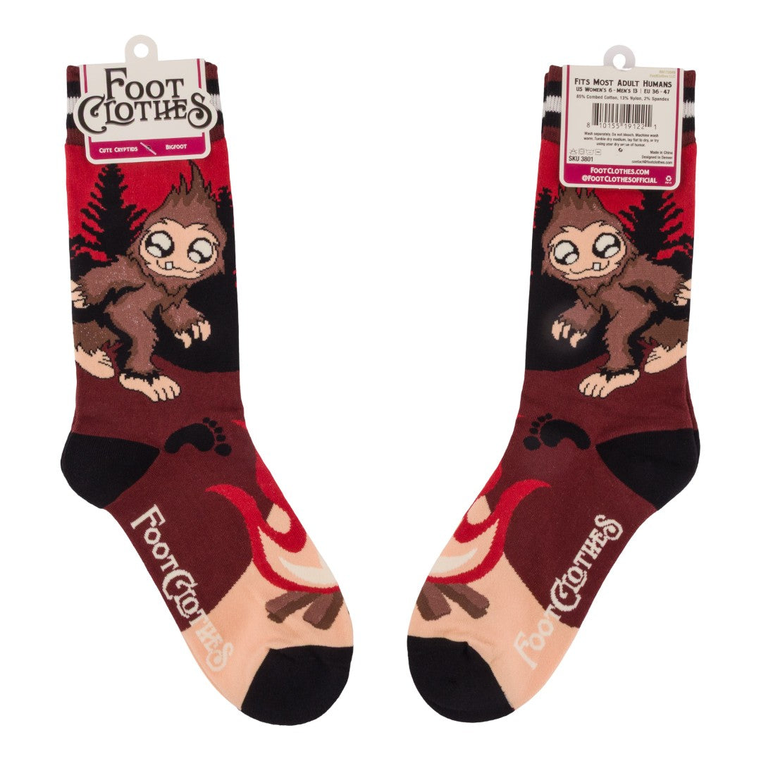 Cute Bigfoot Crew Socks - ResirWrecked Costumes