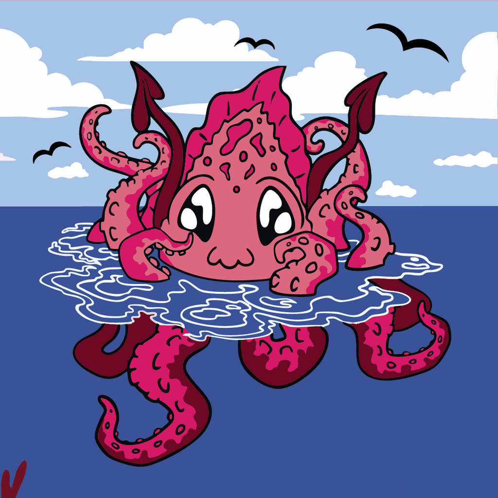 Cute Kraken Crew Socks - ResirWrecked Costumes