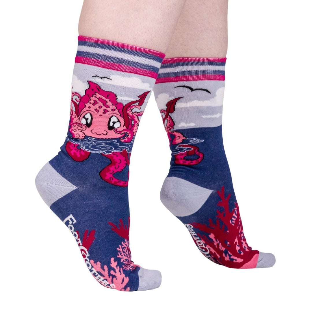 Cute Kraken Crew Socks - ResirWrecked Costumes