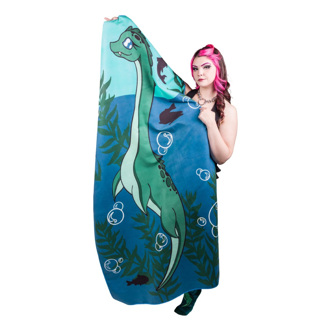 LIMITED Cute Nessie Quick Dry Suede Beach Towel - ResirWrecked Costumes