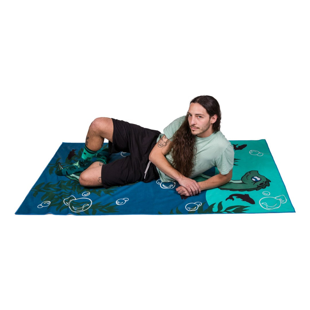 LIMITED Cute Nessie Quick Dry Suede Beach Towel - ResirWrecked Costumes