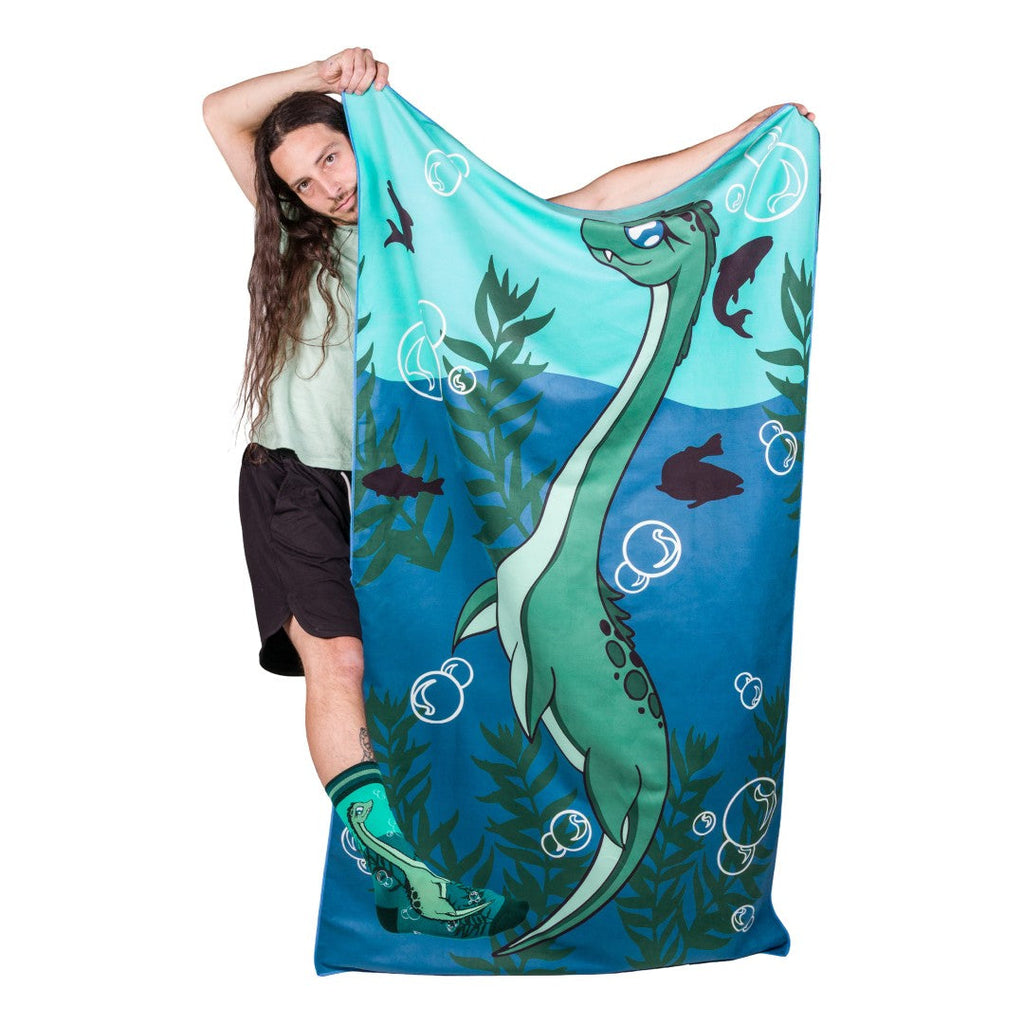 LIMITED Cute Nessie Quick Dry Suede Beach Towel - ResirWrecked Costumes