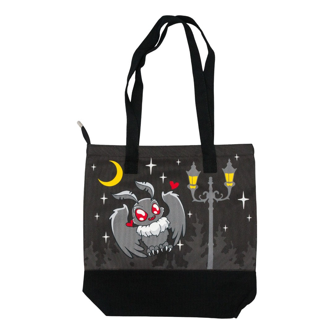 Cute Mothman tote bag.