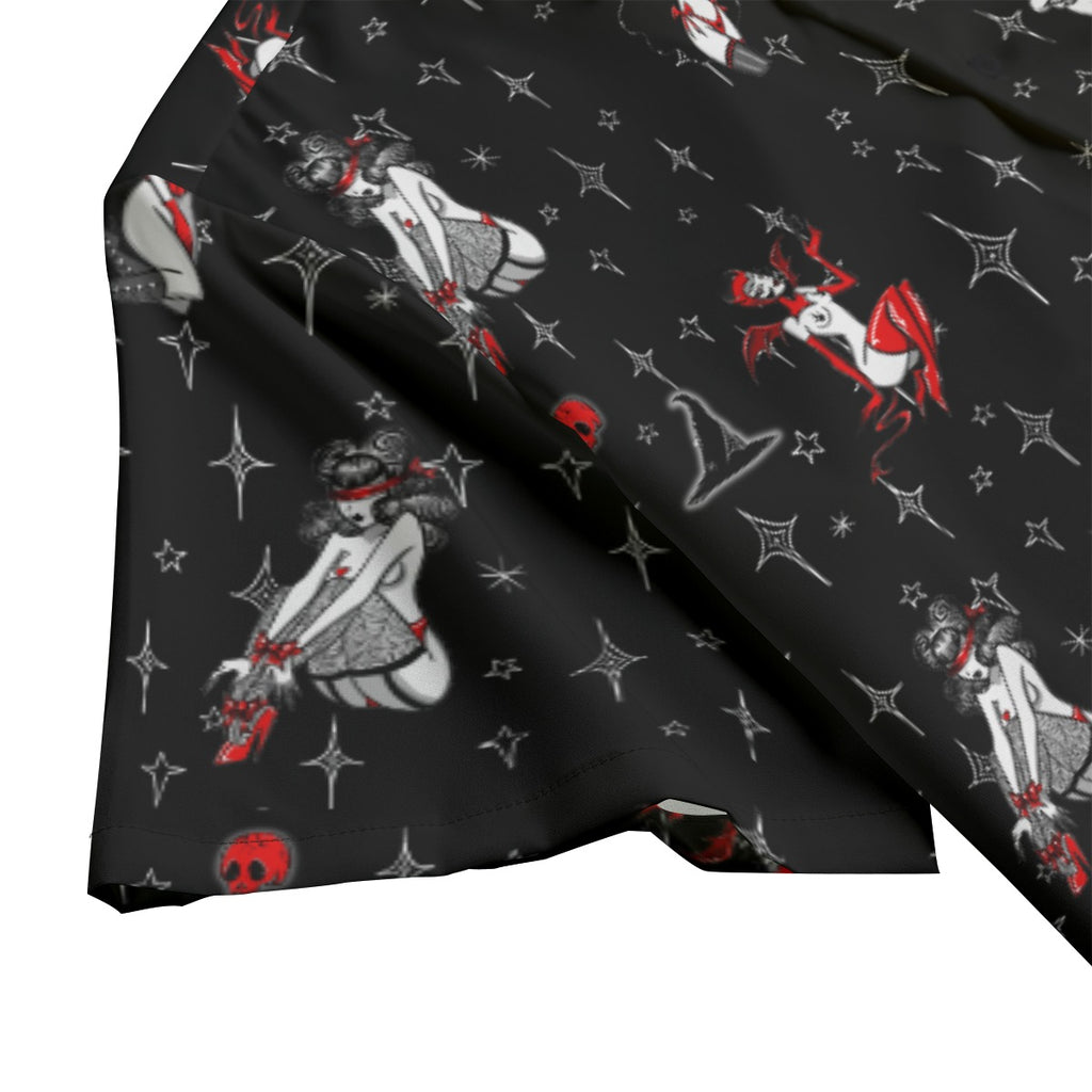 Gothic Cuties Pinups Artist Series Button-Up Shirt - ResirWrecked Costumes