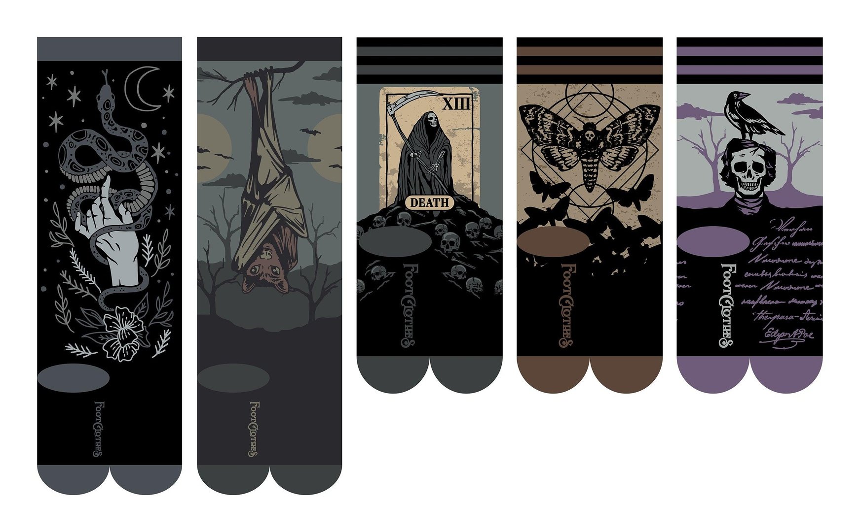 Dark Soles Goth Sock Pack | 5 Designs - ResirWrecked Costumes