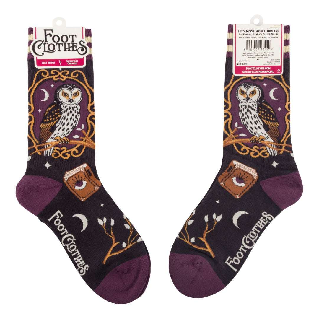 Supervisor Owlfred Crew Socks - ResirWrecked Costumes