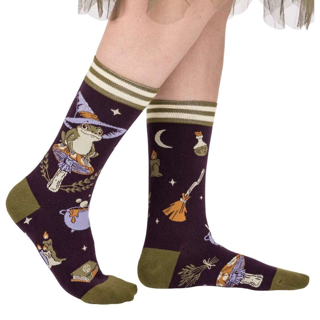 Archtoad of Hatville crew socks.