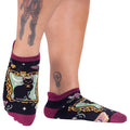 Duchess Shadowfloof's Mew World ankle socks.