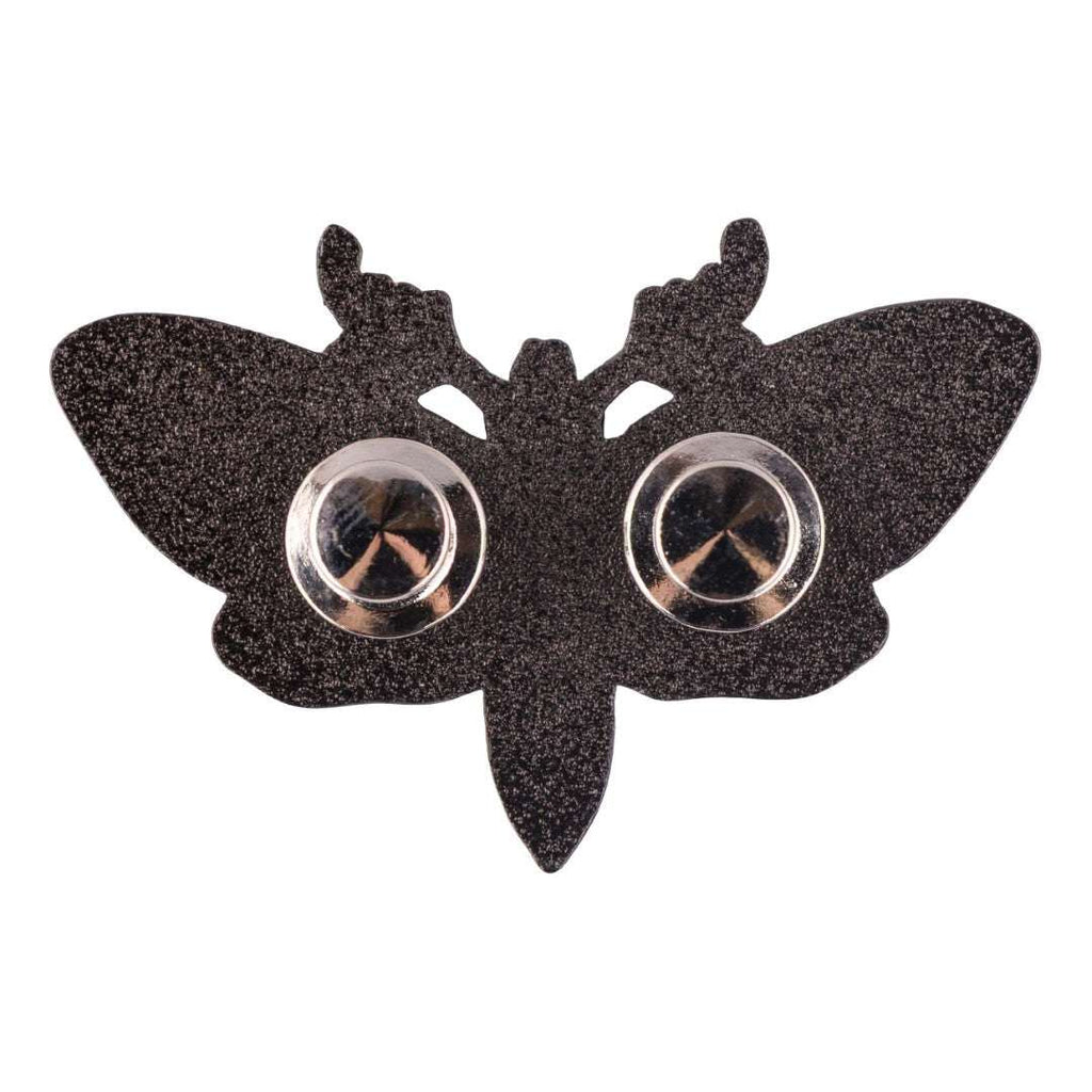 LIMITED Death's Head Moth Hard Enamel Pin - ResirWrecked Costumes