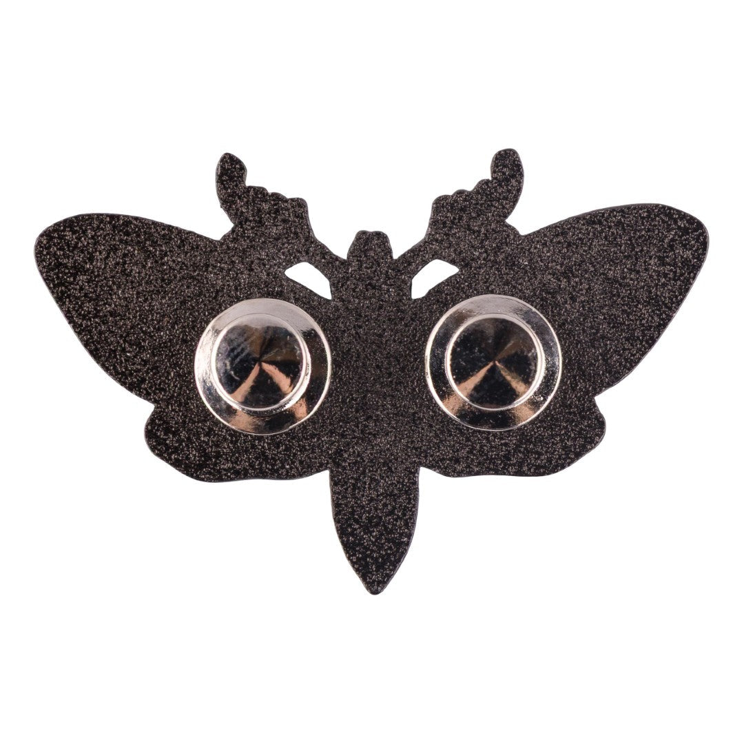 LIMITED Death's Head Moth Hard Enamel Pin - ResirWrecked Costumes