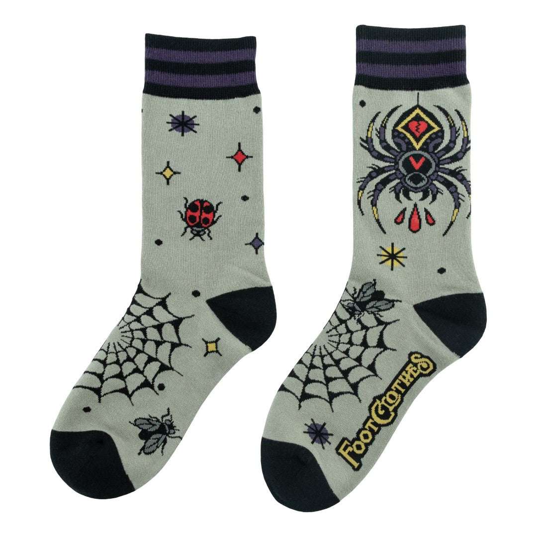 Widow's Web Crew Socks - ResirWrecked Costumes
