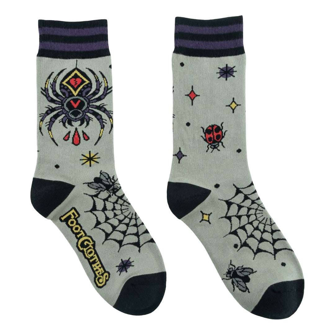 Widow's Web Crew Socks - ResirWrecked Costumes