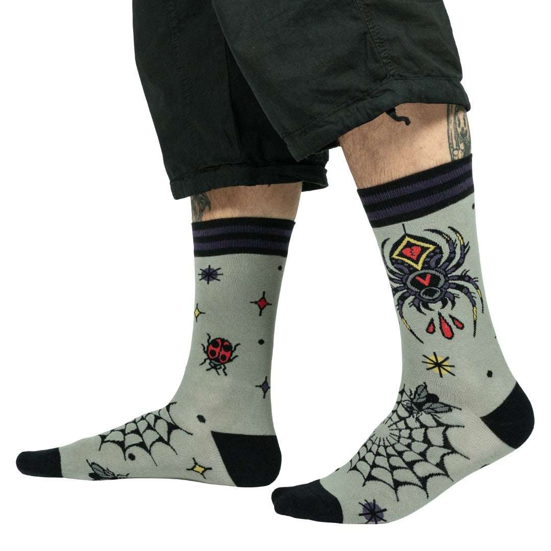 Widow's Web Crew Socks - ResirWrecked Costumes