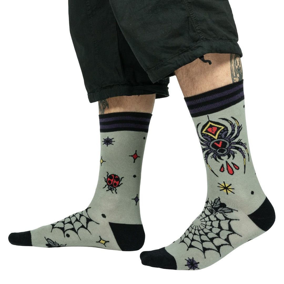 Widow's Web Crew Socks - ResirWrecked Costumes