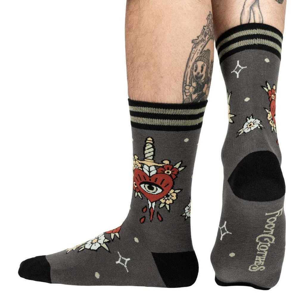 Love Hurts Crew Socks - ResirWrecked Costumes