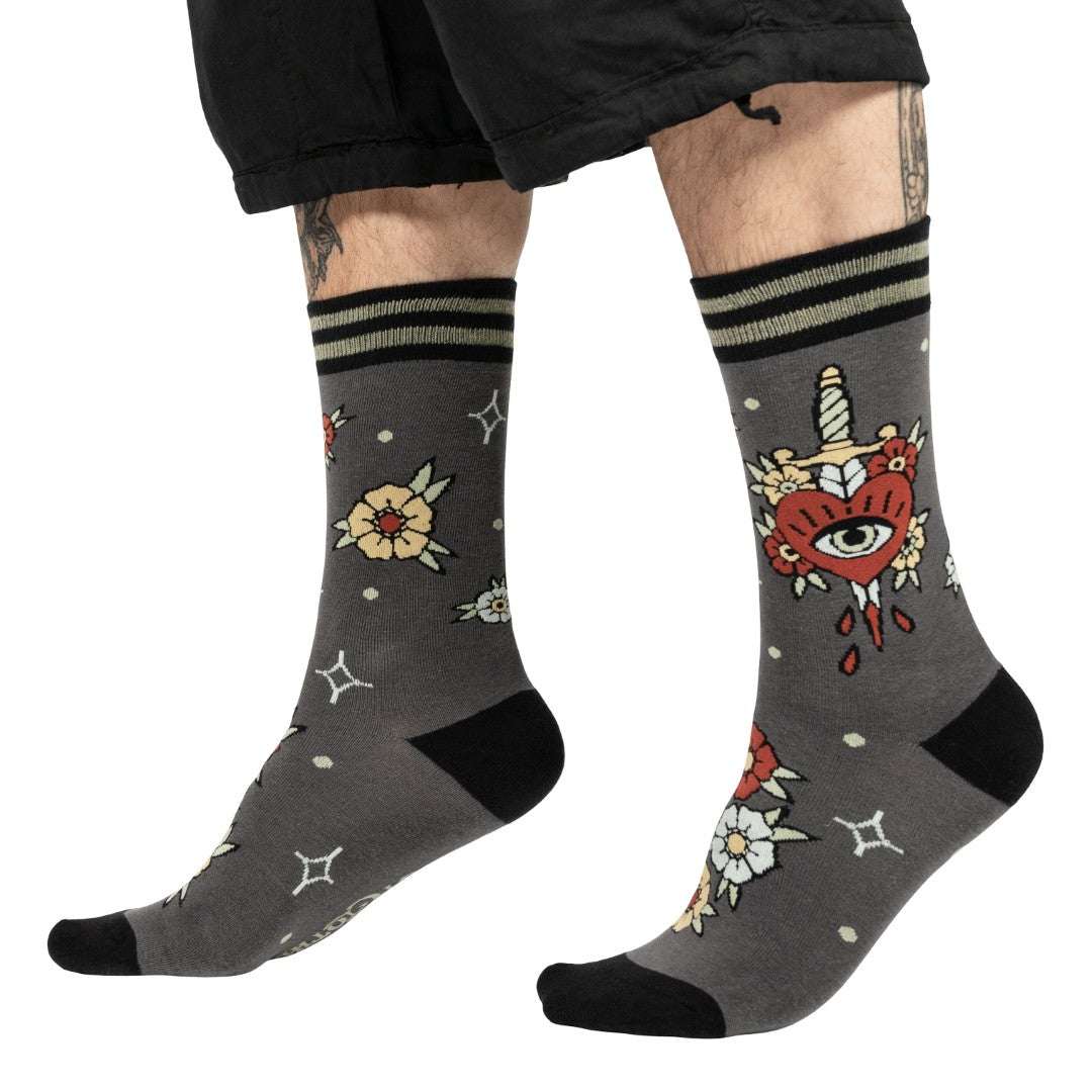 Love Hurts Crew Socks - ResirWrecked Costumes