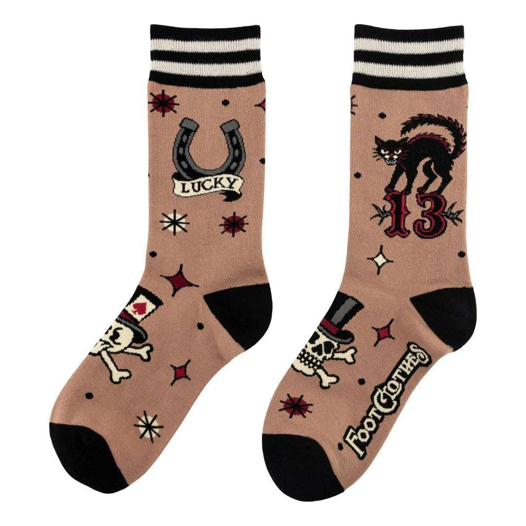 Superstitious Ink Crew Socks - ResirWrecked Costumes