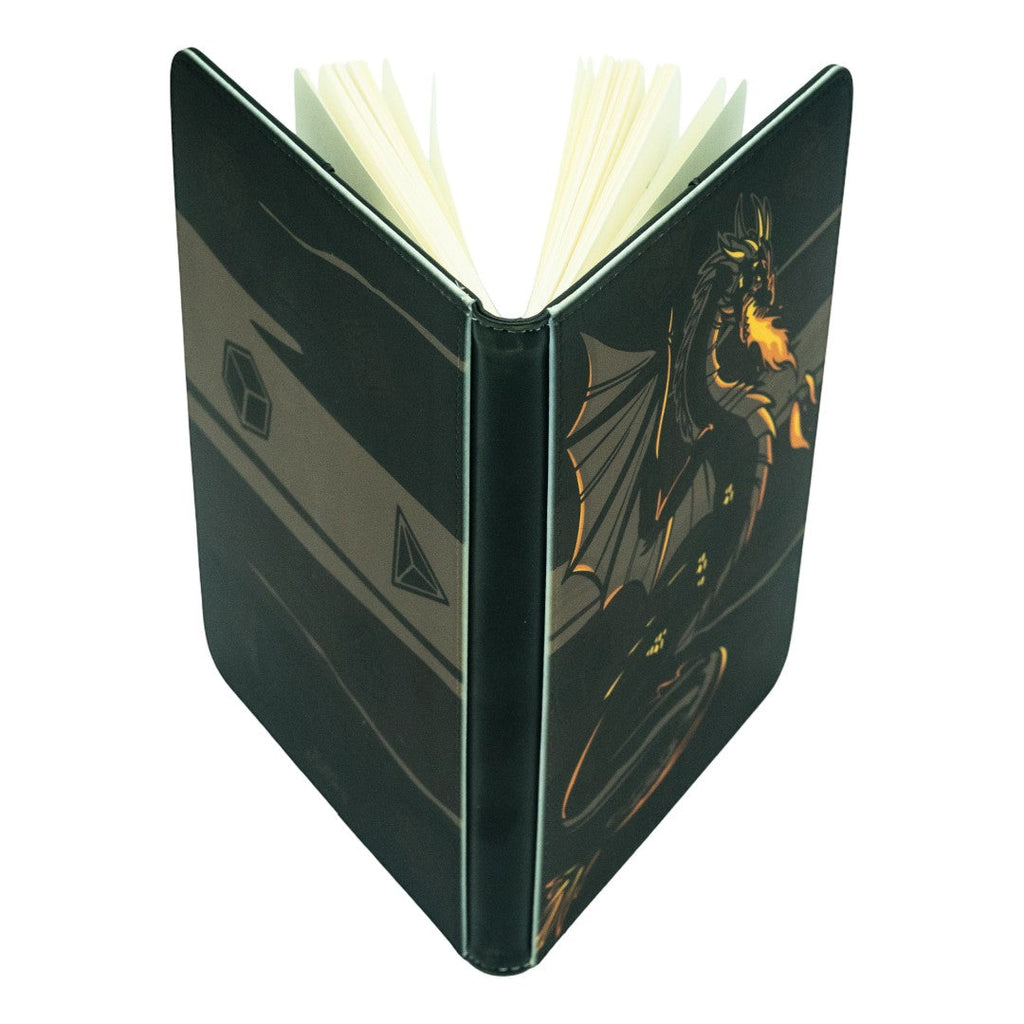LIMITED Dragon's Flame PU Leather Journal (Reusable Cover + Pages) - ResirWrecked Costumes