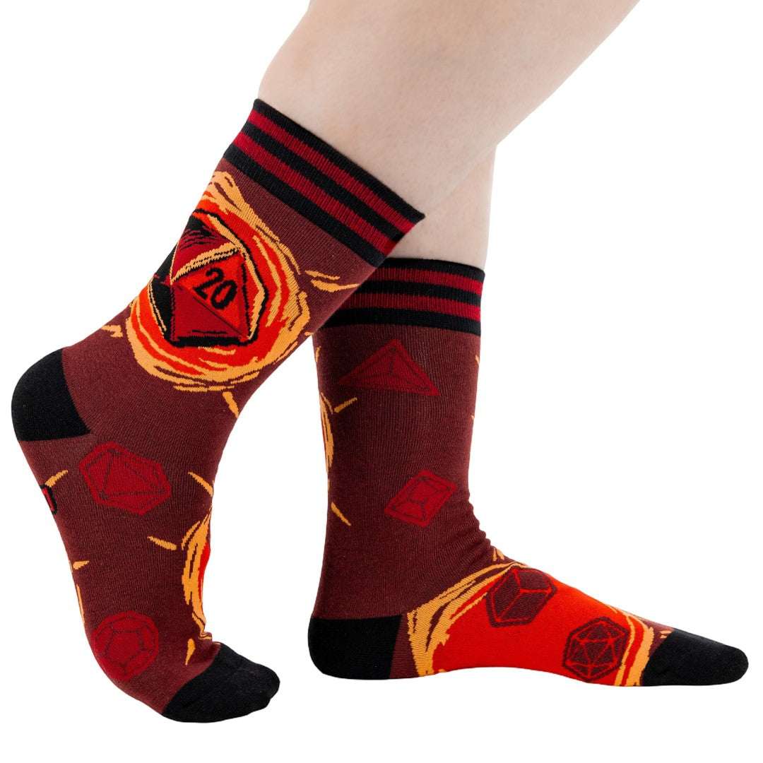 Dice of Destiny crew socks.