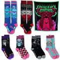 XRAEART full collection pack with six sock designs and blanket.